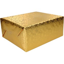 Luxe kerst cadeaupapier/inpakpapier 500 x 76 cm op rol zilver - Cadeaudoosjes