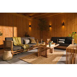 Riverside teak tafel 100x80 cm met glasplaat Tuindeco