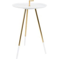 Housecraft Living Rumbi Bijzettafel - Goud/Wit