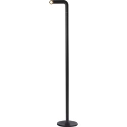 NEWDES | Vloerlamp| PIPE |LED | Dimbaar | 120CM | Zwart / oplaadbaar / indoor / outdoor / Sompex