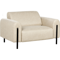 Beliani ASKIM - Fauteuil-Beige-Polyester