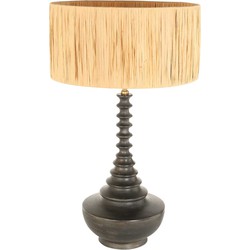 Steinhauer tafellamp Bois - zwart - hout - 3757ZW
