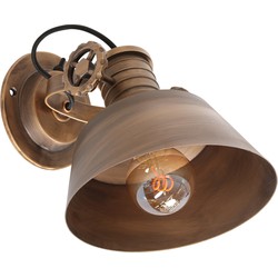 Anne Light and home wandlamp Sprocket - brons - metaal - 3357BR