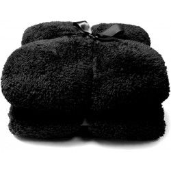 Unique Living Plaid Teddy 150x200 cm Black