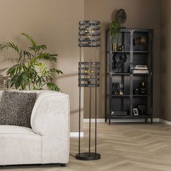 Vloerlamp Metaal Ø30cm - 2-Lichts - Lamp Metal Blinds