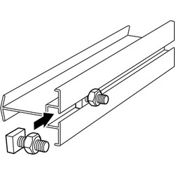 6 stuks! Inox bout moer / boulon ecrous - 10 X