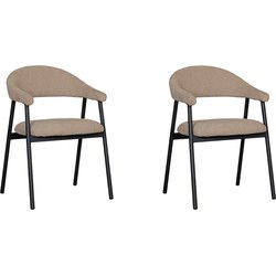 LABEL51 Eetkamerstoel Amaze - Clay - Elite - set van 2