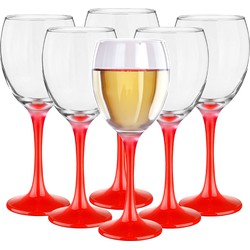 Glasmark Wijnglazen - 6x - Red collection - 300 ml - glas - Wijnglazen
