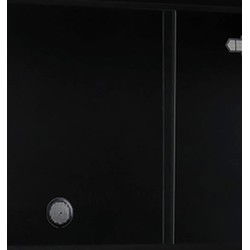 Habistat Aquadistri vivarium 122 x d61 x 61 cm zwart