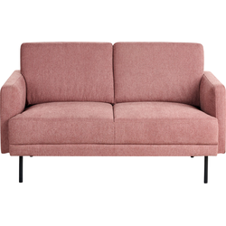 Beliani BREDA - Tweezitsbank-Roze-Polyester