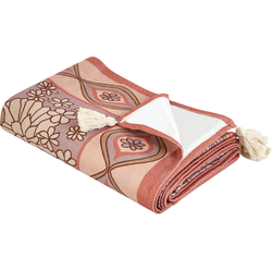 Beliani LASHARI - Picknickkleed-Roze-Polyester