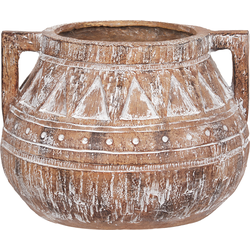 VARIEGATUM - Bloempot - Lichtbruin - 35 x 35 x 25 cm - Magnesiumoxide