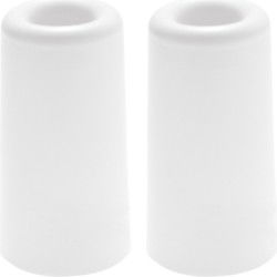 Deltafix Deurbuffer - 2x - deurstopper - wit - rubber - 75 x 40 mm - Deurstoppers