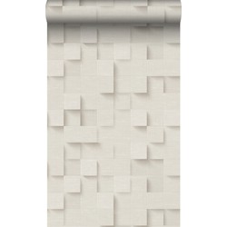 Origin Wallcoverings behang 3D kubussen lichtbeige - 50 x 900 cm - 347896