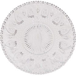 Clayre & Eef Dinerbord  Ø 22 cm Glas Rond Eetbord