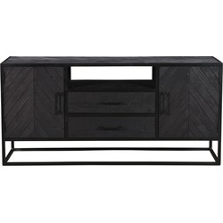 Herring collection sideboard 2 drawer 2 door 150x40x70-hmsb003blk