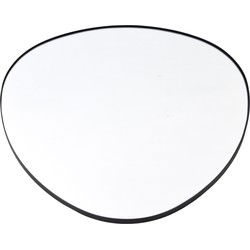 Fragix Nomad wandspiegel - Organisch - Zwart metaal - 60x60