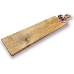 De smikkelplank rustiek eikenhouten serveerplank 80cm FSC - Vlot