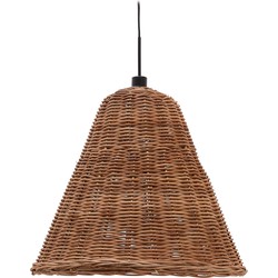 Kave Home - Lampenkap voor plafondlamp Calvia van natuurlijk afgewerkt rotan Ø 60 cm