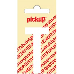 Plakletter Nobel Sticker witte letter T Amsterdam - Pickup