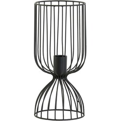 D - Light & Living - Tafellamp LAZAR  - 16x16x36cm - Zwart