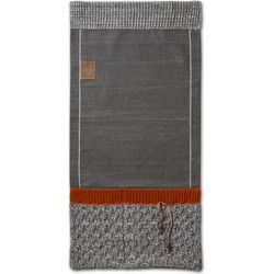 Knit Factory Joep Gebreide Pocket - Wandkleed - Armleuning Organizer - Opbergzak voor bank - Licht Grijs Mêlee - 100x50 cm