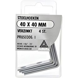 Stoelhoeken 40 40mm verz 4st