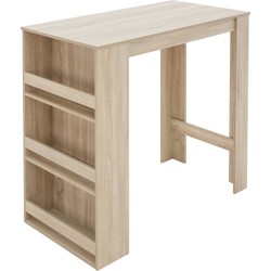 Bartafel met 3 etages 117x106x57 cm Sonoma eikenhout ML-Design