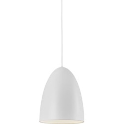 Elegante hanglamp met een Nordic cool - wit/telegrijs