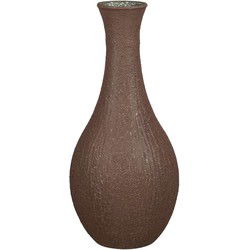 Mica Decorations Vaas Dix - 34x34x75 cm - Gerecycled glas - Donker Bruin