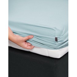 Mako Jersey Hoeslaken Lichtblauw - 140/160 x 200/220 cm