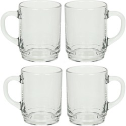 Luminarc Theeglazen Wales - 24x - transparant glas - 6.5 x 8 cm - 250 ml - Koffie- en theeglazen