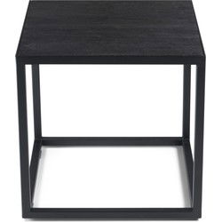 Spinder Design Bijzettafel Daniël - Zwart - 40 x 40