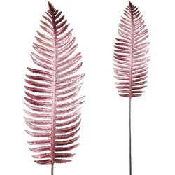 PTMD Fern Plant Varen Kunstblad - 46 x 18 x 99 cm - Velvet - Paars