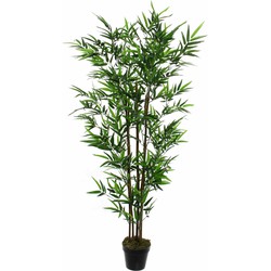 Bamboe struik kunstplant staand 120 cm - Grote huis/kantoorplant - Kunstplanten