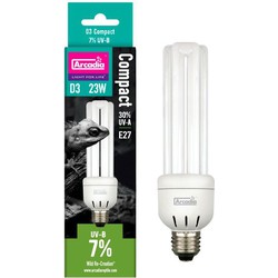 Arcadia Aquadistri d3 compact lamp 7% uvb 23 watt