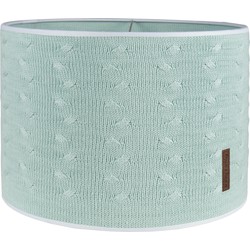 Baby's Only Gebreide lampenkap babykamer - Hanglamp Cable - Mint - Ø30 cm - Inclusief pendel - E27 fitting - 60 watt