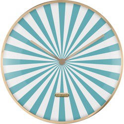 Wandklok Candy Swirl Dome - Blauw - Ø40cm