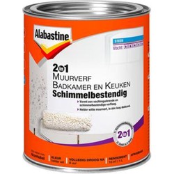 2in1 muurverf badkamer en keuken 1l - Alabastine