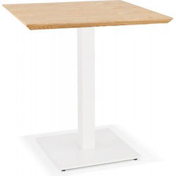 Kleine vierkante eettafel REGIS 70x70x755 cm Beige