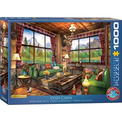 Eurographics Eurographics puzzel Cozy Cabin - Dominic Davison - 1000 stukjes