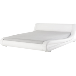 AVIGNON - Futon tweepersoonsbed - Wit - 180 x 200 cm - Leer