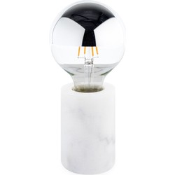 Groenovatie Marmeren Tafellamp, E27 Fitting, Wit