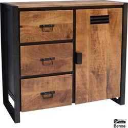 Benoa Luna 1 Door 3 Drawer Sideboard 94 cm