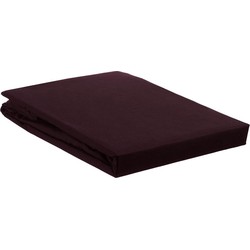 Ambiante Hoeslaken Katoen Dark Red-Lits-jumeaux (160x200 cm)