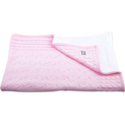 Baby's Only Gebreide wiegdeken chenille - Baby deken Cable - Baby Roze