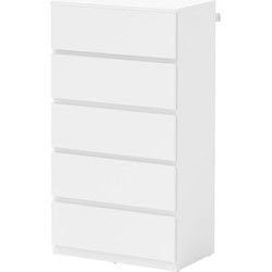 4goodz Ladenkast Greeploos met 5 Laden 33x55x100 cm - Wit