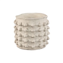 PTMD Bloempot Alfons - 24x24x22 cm - Cement - Grijs