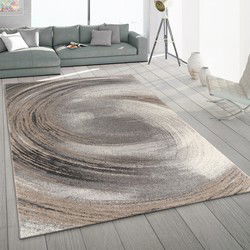Laagpolig Meriza Vloerkleed - Beige - 240x340 cm
