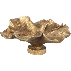 PTMD Meryla Decoratieve Schaal - 49 x 47 x 22 cm - Polyresin - Goud